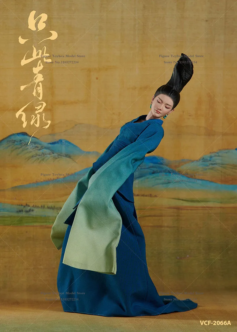 

VERYCOOL VCF-2066 1/6 Female Dancer Chinese Style Ancient Mountain Water Print Long Skirt Design 12" Full Set Action Figure