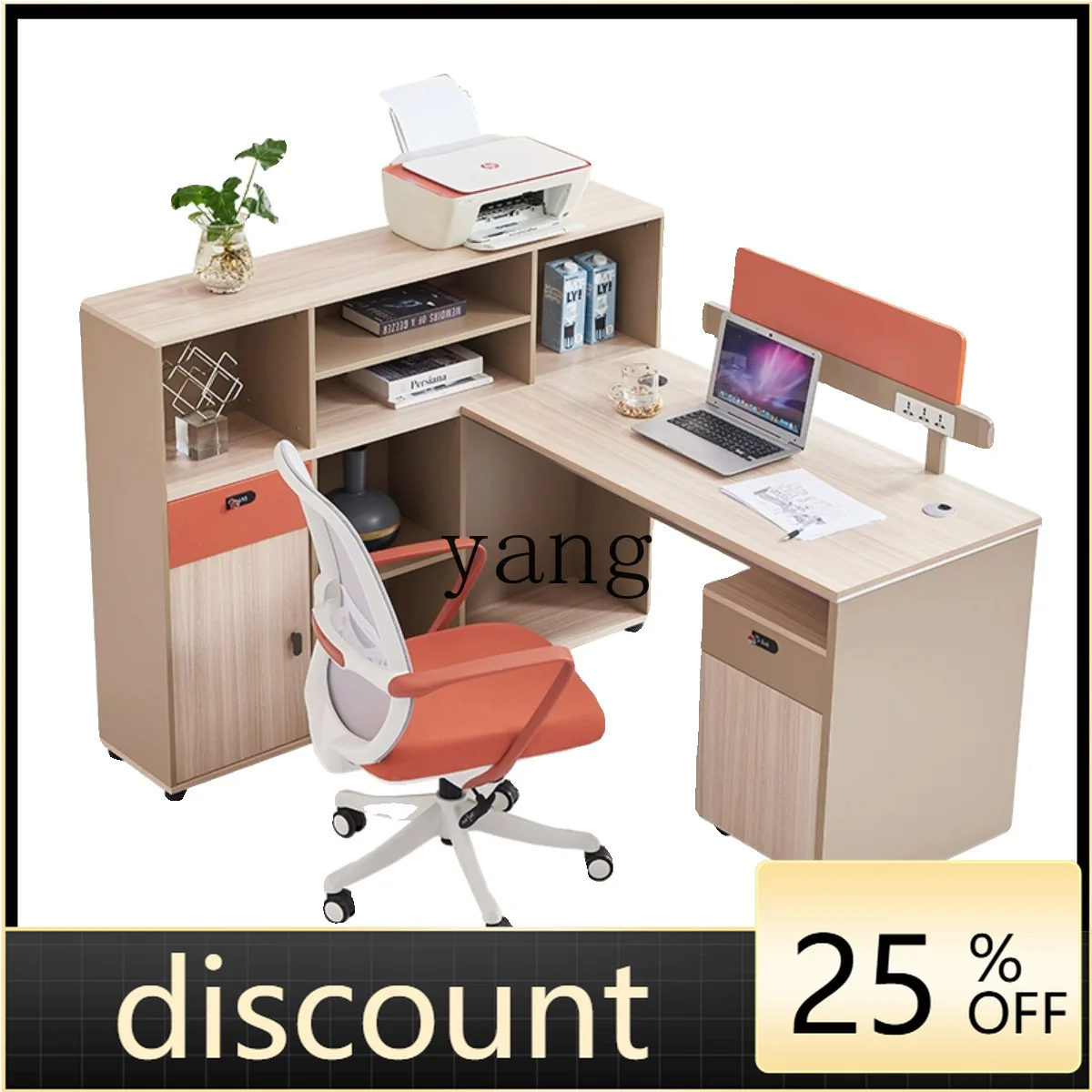 

LMM work card space employee card seat staff 4 people work computer desk office furniture