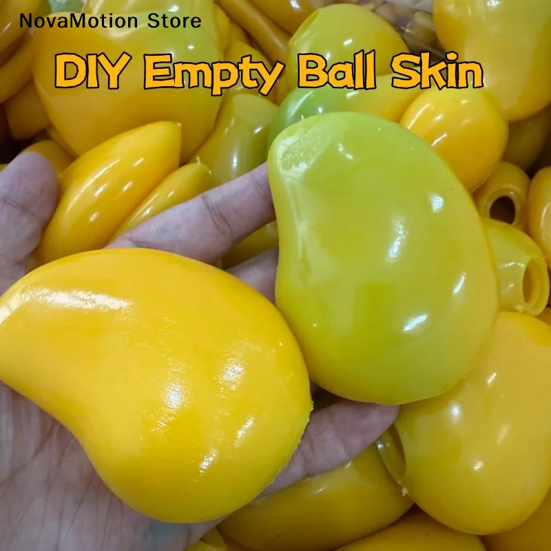 [NM]1Pcs Shapeable Squeeze Decor Color-Changing Mango Peel DIY Empty Ball Skin Handmade Ball Anti-Stress Relief Fidget Toy[NM]