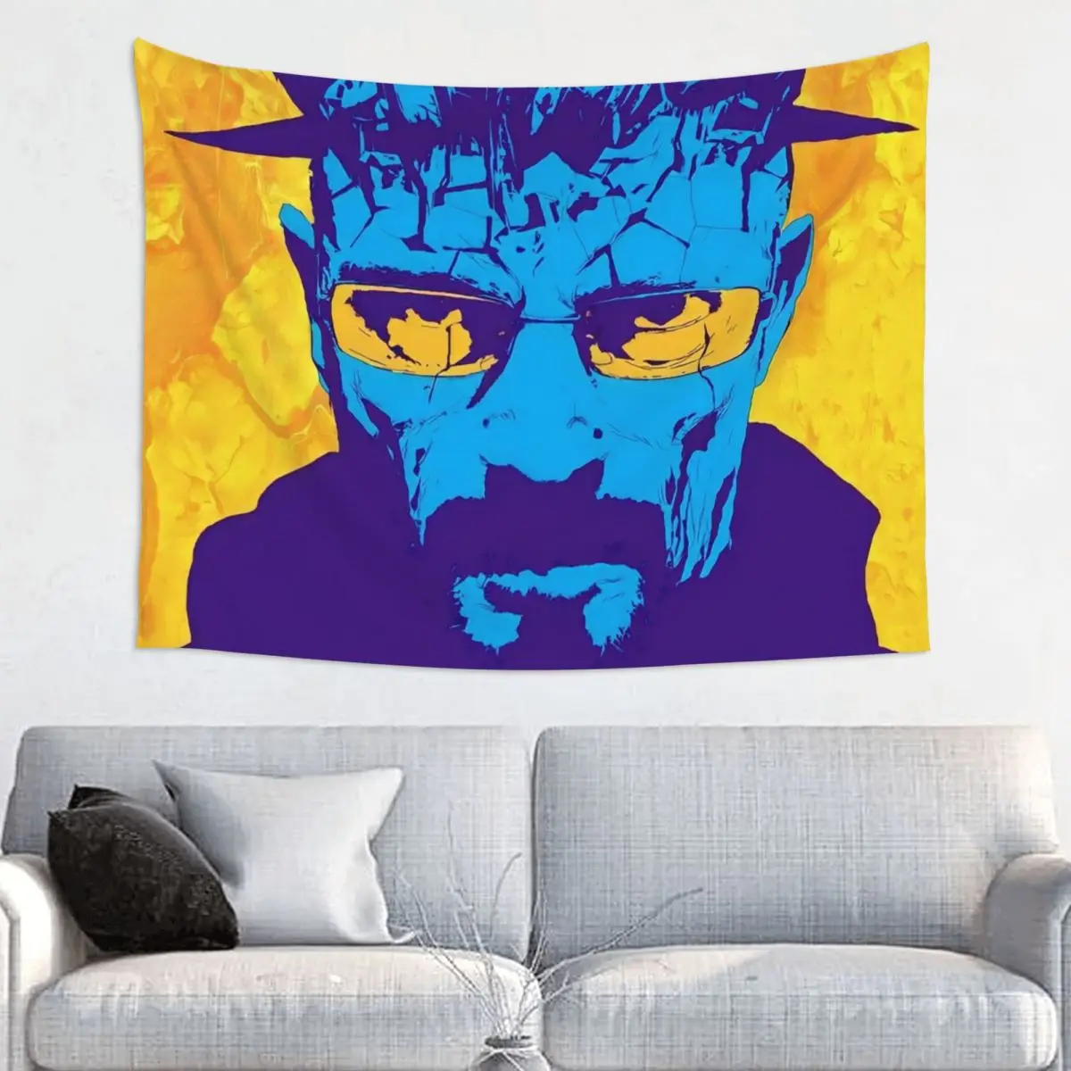Breaking Bad Walter White Tapestry Wall Hanging Hippie Fabric Tapestries Bryan Cranston Heisenberg Blanket Room Home Yoga Mat