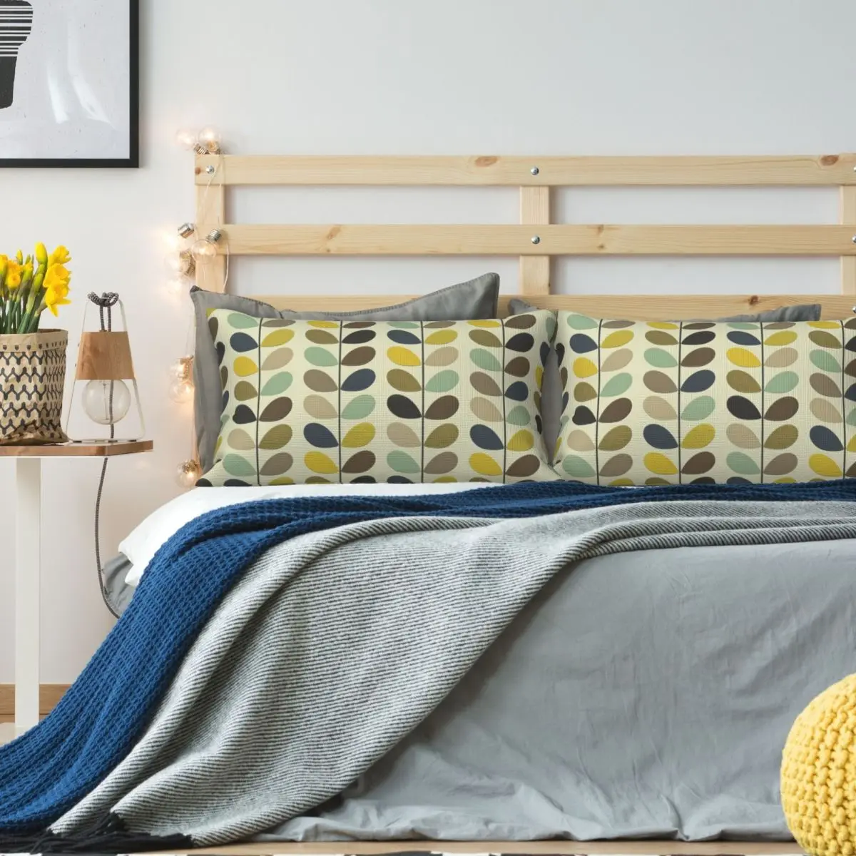 Orla Kiely Multistem Rectangle Linen Pillowcase Cushion Cover Polyester Decorative Bed Home Comfort Throw Pillow