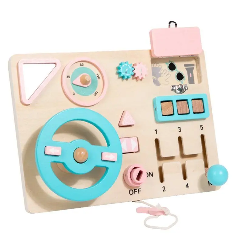 

CYGJ-CPCE имитация рулевого колеса, деревянная детская доска для занятий Монтессори, обучающее учебное пособие