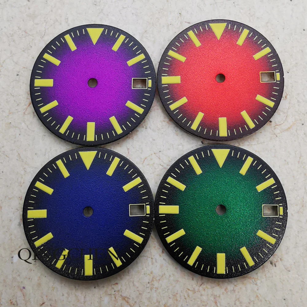 mostrador-de-relogio-luminoso-esteril-de-285-mm-azul-verde-vermelho-e-roxo-compativel-com-movimento-nh35-miyota8215-eta2824