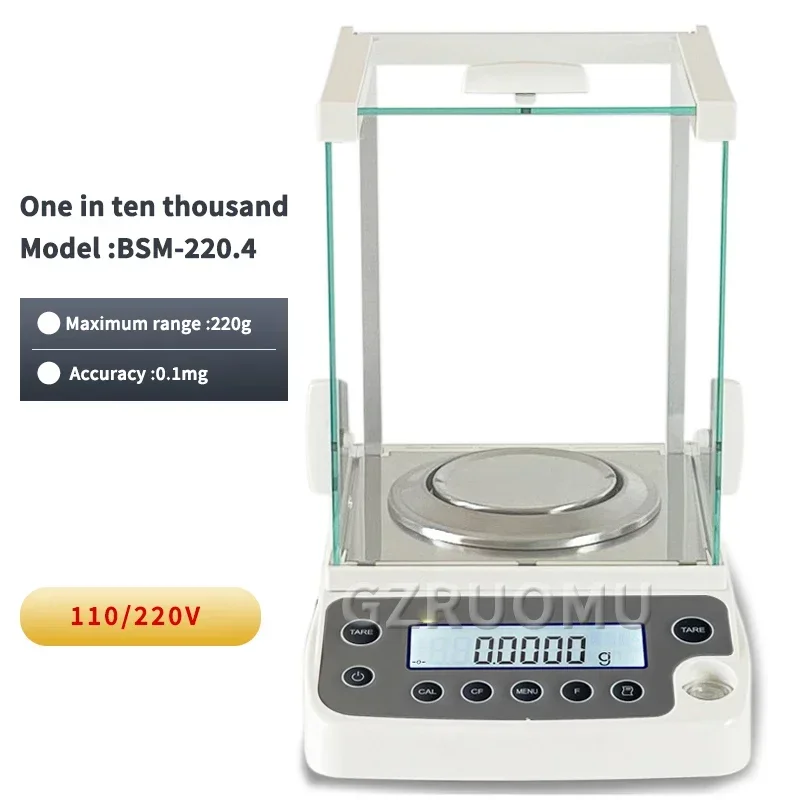 BSM-120.4/220.4 Laboratory Analytical Balance 0.0001g Digital Electronic Scale 110g/220g 0.1mg Lab Precision Electronic Balance