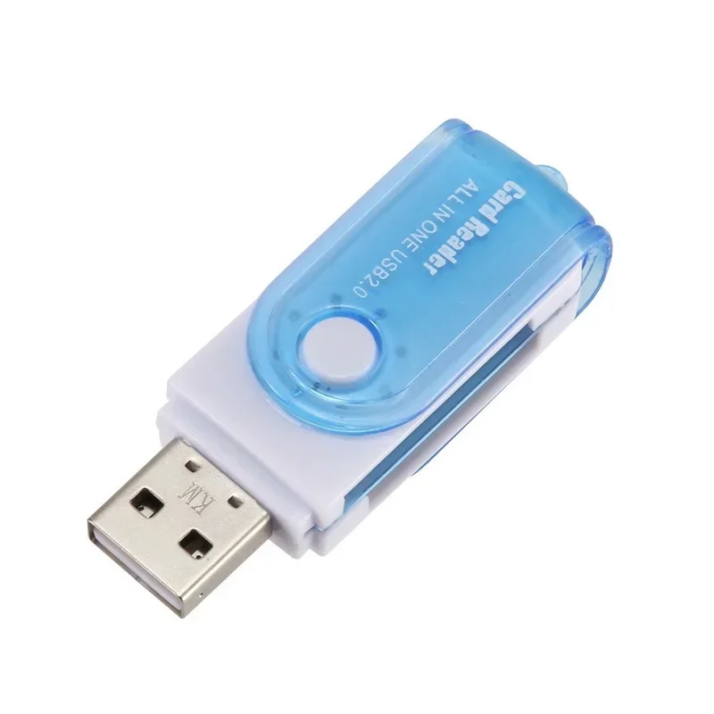 4 في واحد متعدد الوظائف دوران كبير TF محول صغير خارجي USB2.0 قارئ بطاقات عالي السرعة
