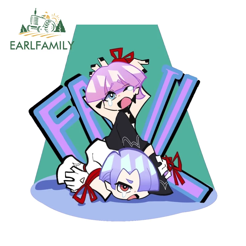 EARLFAMILY Attractive Angel Boys Polyester Polyurethane Car Stickers Funny Creative Luggage PVC Decals Practical Car Label