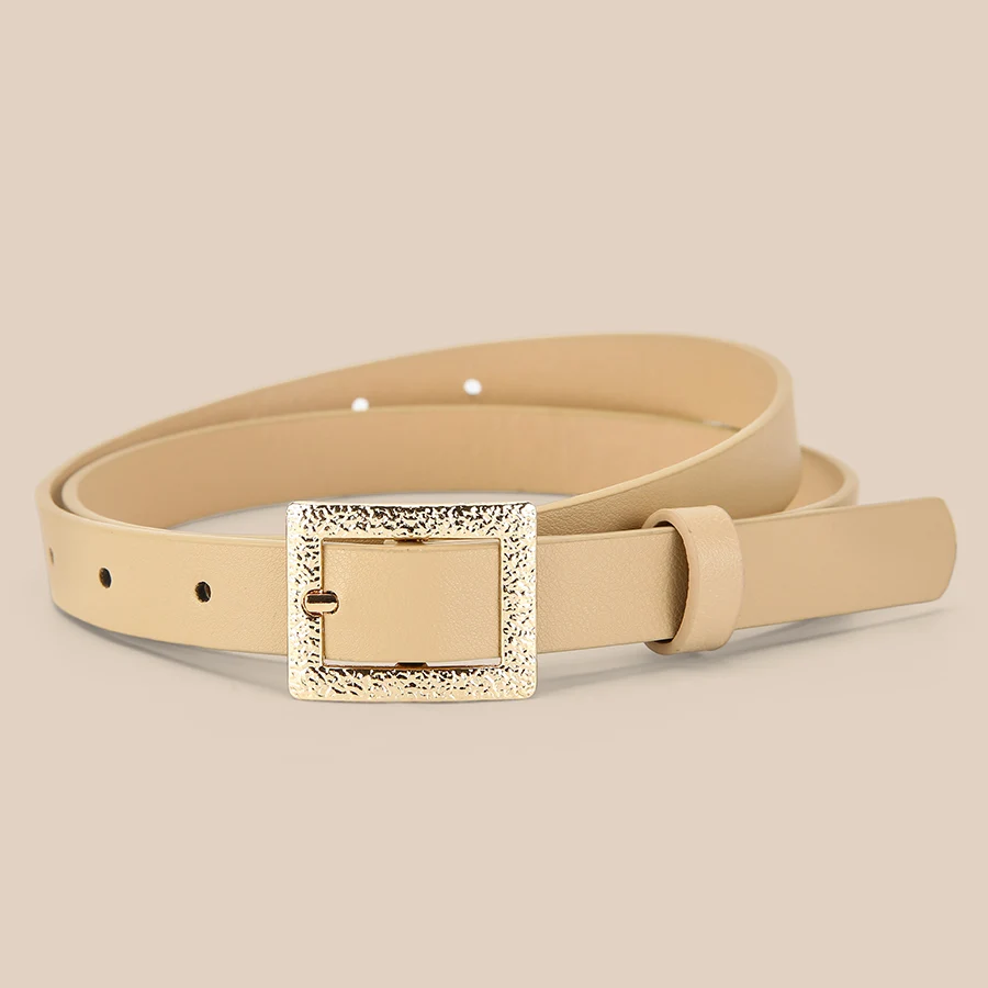 3 unids/set de cinturón para mujer, cinturón fino con hebilla a la moda, cinturón suave de lujo para mujer con pantalones Cargo, pantalones vaqueros, cinturón a prueba de viento, cinturón de cuero PU