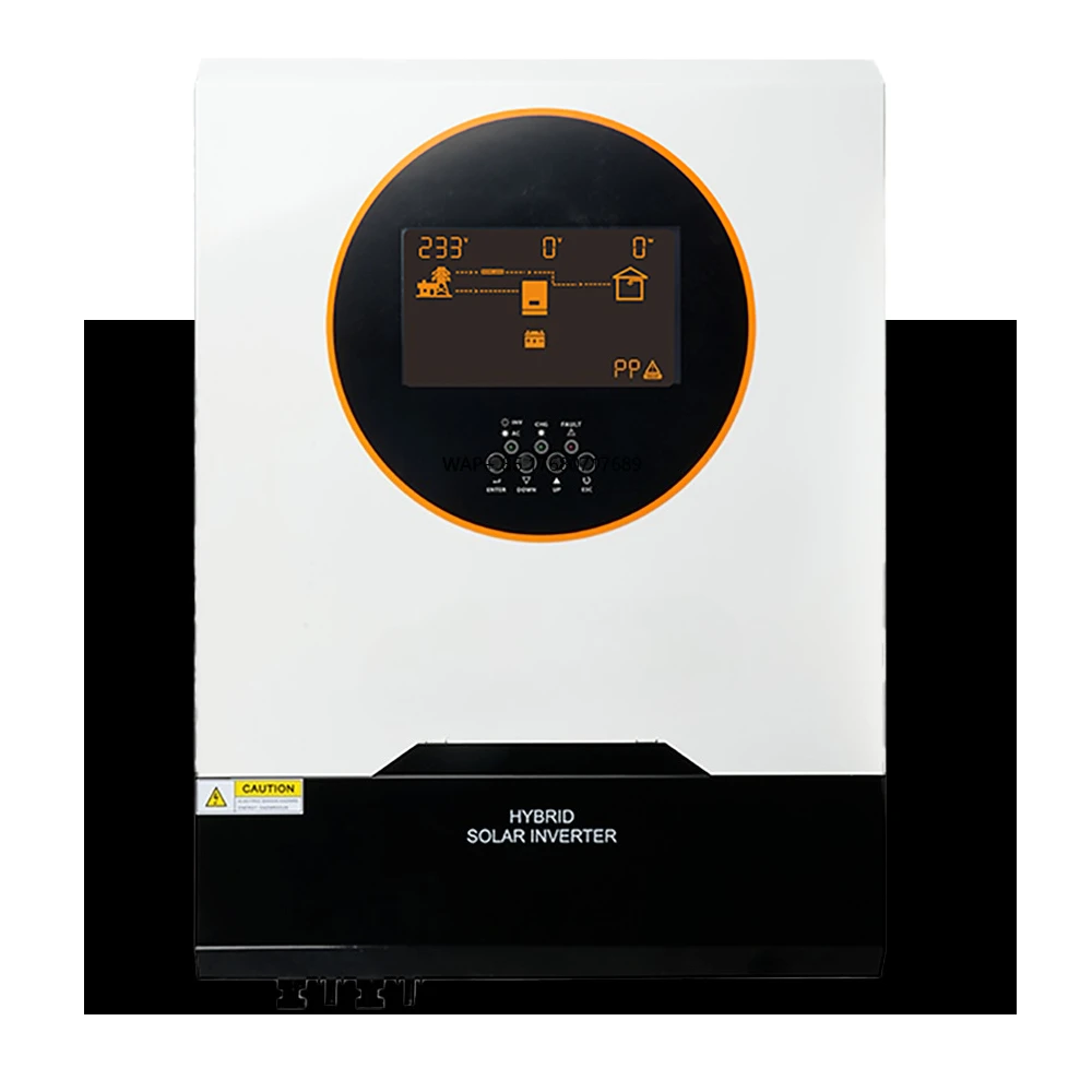 SKE 8.2KW Hybrid Solar Inverter 230VAC Pure Sine Wave Double Output 2 MPPT Solar Charge Controller 48V Battery Voltage