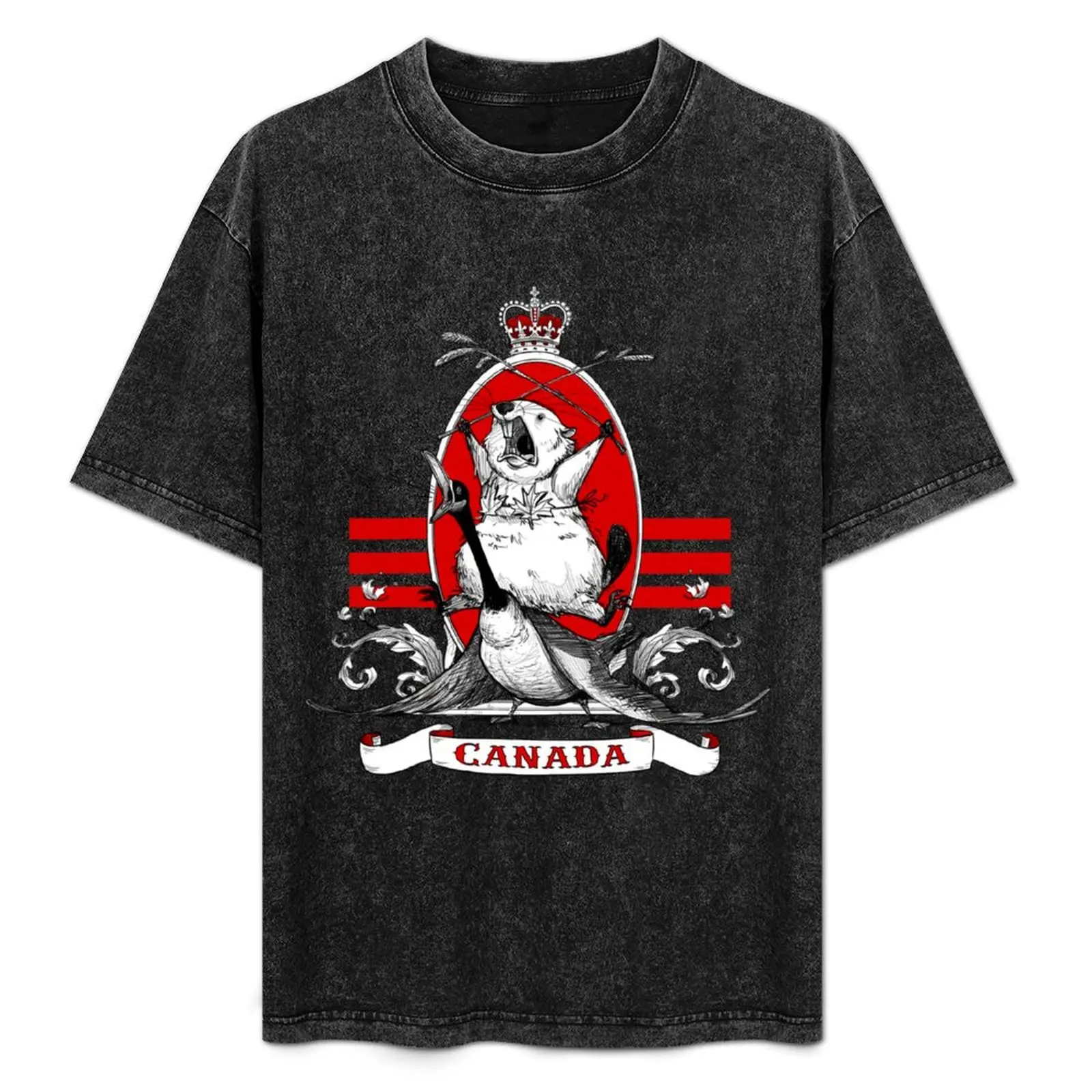 

Screaming Beaver T-Shirt Summer Casual Loose T-Shirt