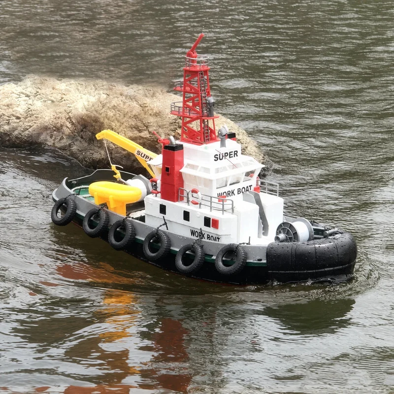 Hot Henglong 3810 2.4G Remote Control High Speed Wireless Electric Fire Rescue Boat Large Size RC Sprayable Waterproof Model Toy