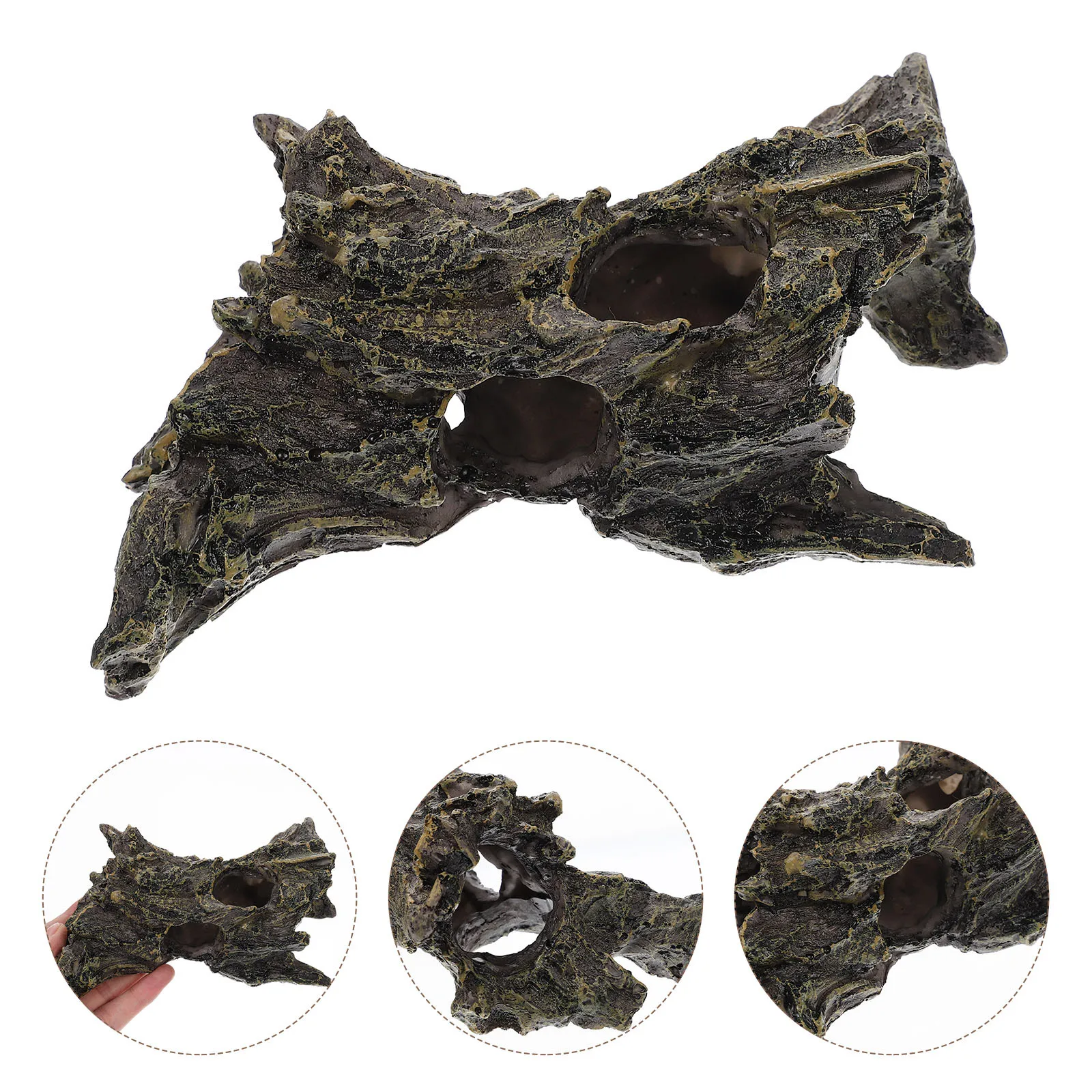 

Lifelike Resin Tree Root Adornment Sinking Craft for Aquarium Fish Tank Decor Driftwood Style Underwater Ornament