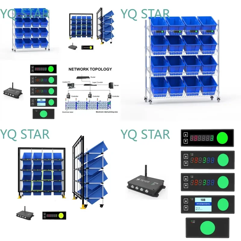 Durable Metal Storage Rack Shelving Units Stacking Racks Pick Put to Light Systems for Warehouse Racking Industrial Use