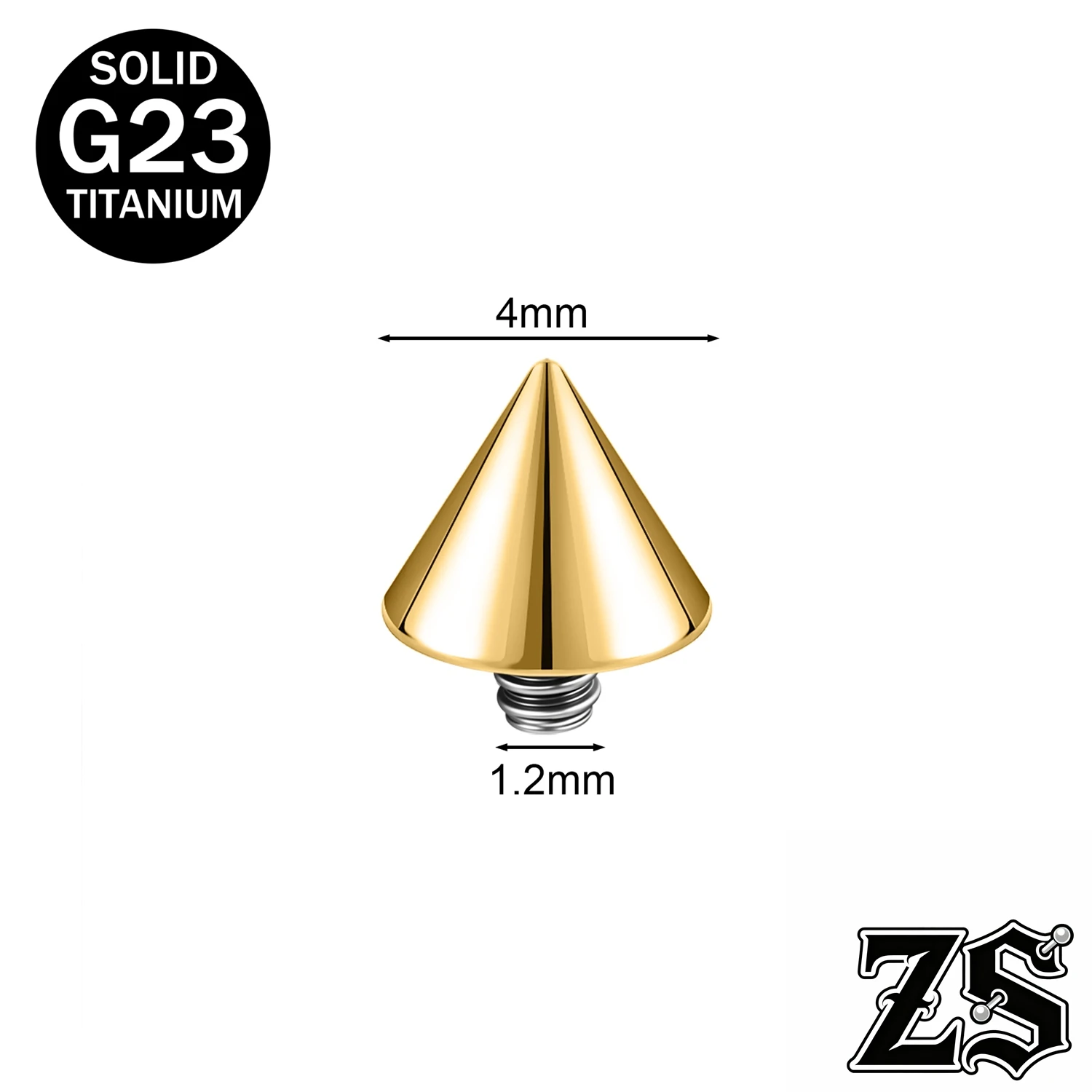 Titanium Dermal Anchor Tops, Zircon Micro Piercing