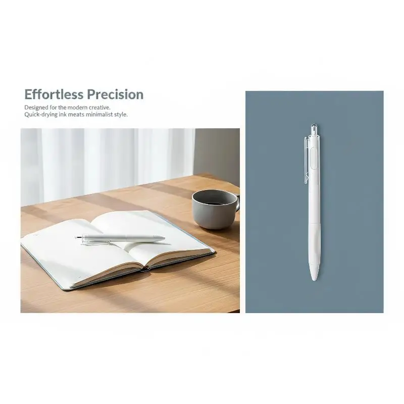 Pastel Retractable Gel Pen Leak Proof Quick Drying Ink Comfort Grip 1 Piece for Student Exam Writing Office Document Signing