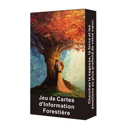French Tarot Cards, Forest Information Oracle Deck, Mystic Enchanted Forest Oracle, Trees Wisdom Oracle Deck, 12x7cm, 56-Cards