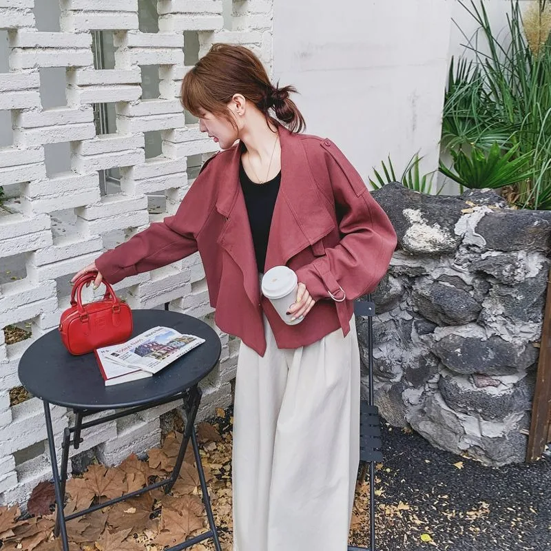 The New Short Korean-style Trench Coat for Women Is Extremely Popular in Early Spring It's Trendy Casual Jacket for Petite Women