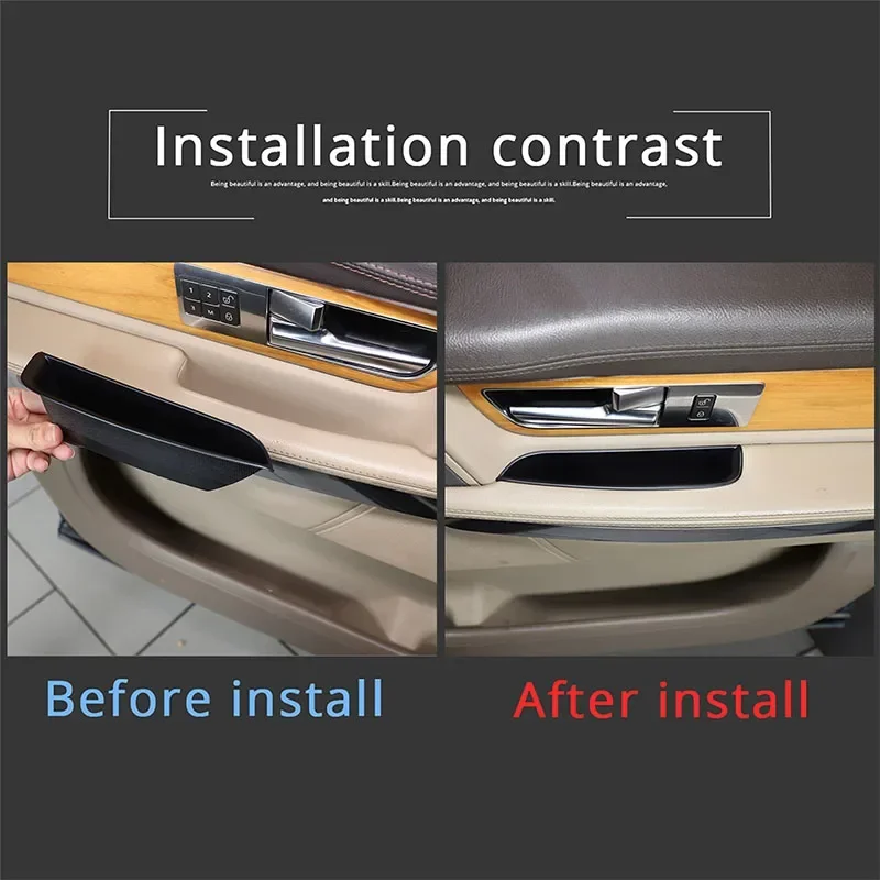 

For Land Rover Range Rover Sport 2010-2013 Car Inner Door Handle Storage Box Glove Armrest Box Tray Organizer ABS Accessories