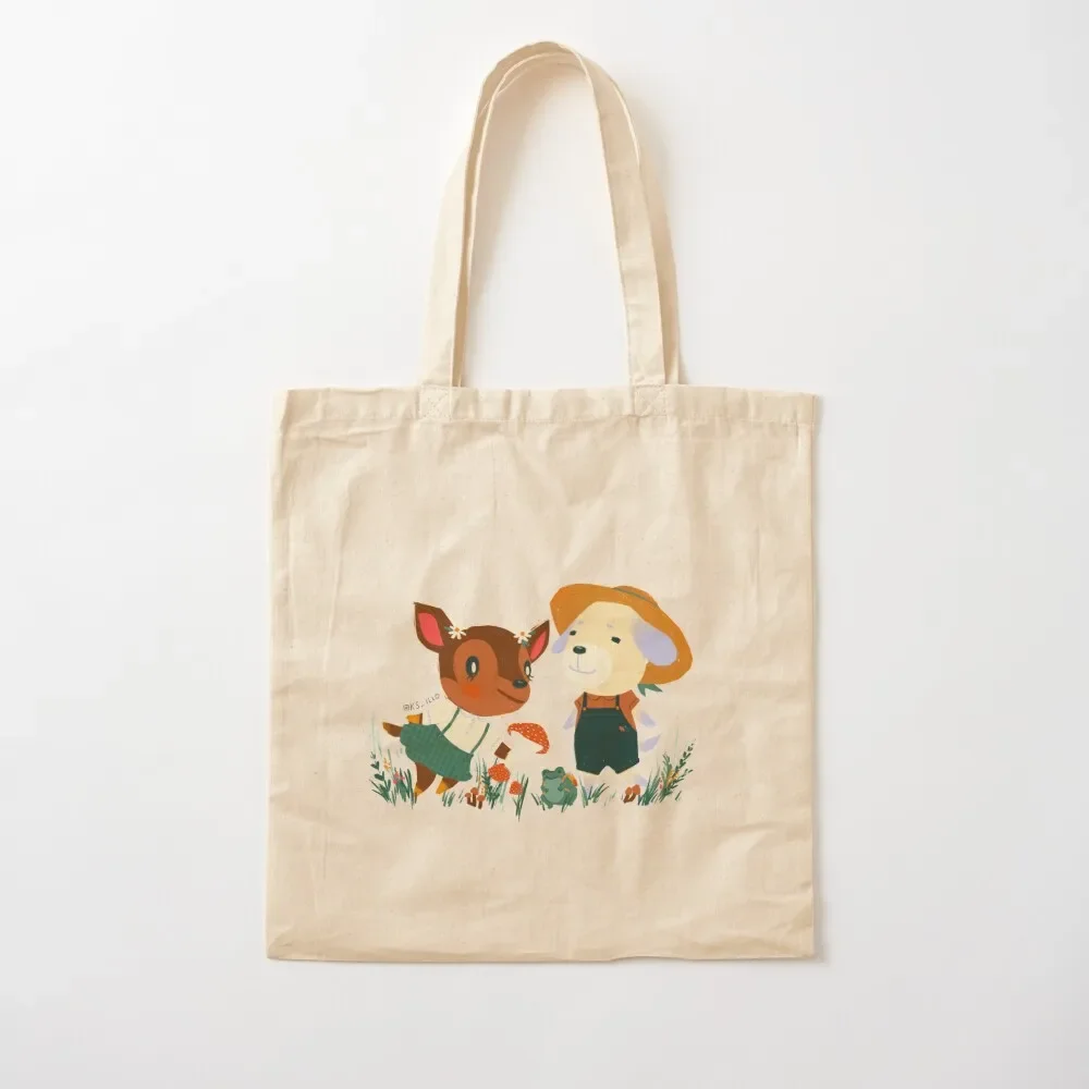 

Fauna and Daisy Tote Bag Shopper handbag custom fabric bag Shopper reusable grocery bags Tote Bag