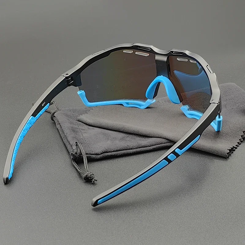 2024 Cycling Sunglasses UV400 Detachable Frame Sports Running Goggles Men Women Bike Eyewear Male Bicycle Glasses Cyclist Lenses