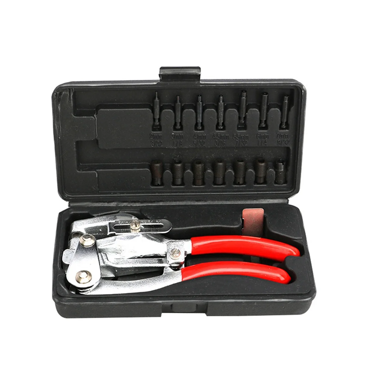 

16 Pieces of Sheet Metal, Copper, Aluminum, Iron, Leather, Plastic, Manual Punching Pliers, Hole Pliers Tool Set