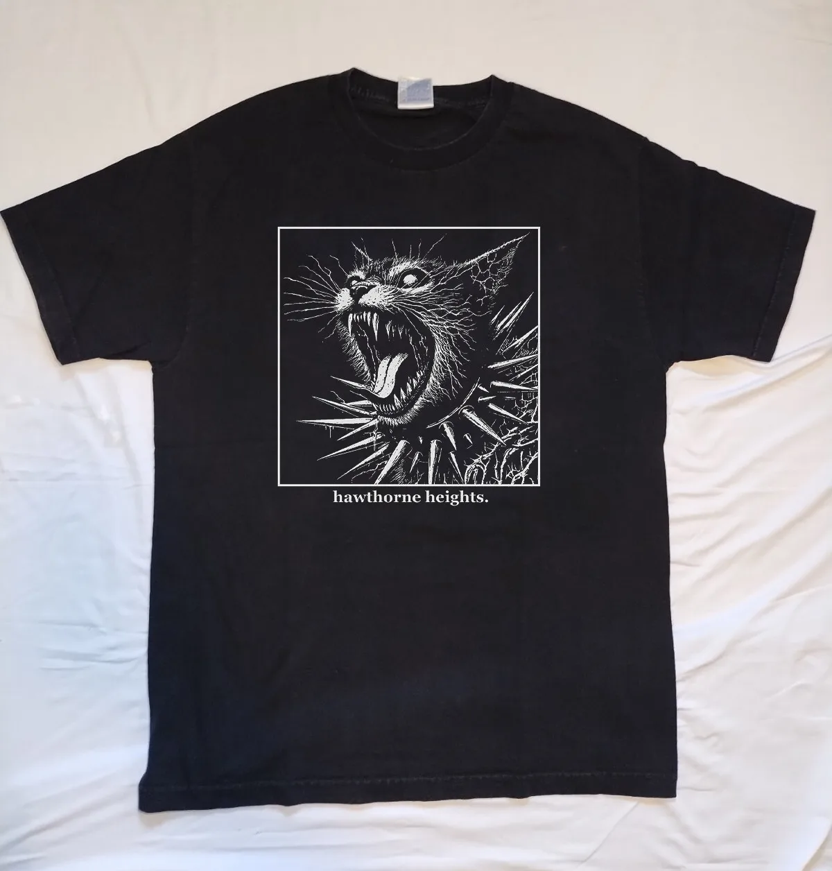 Rare Hawthorne Heights Goth Cat T Shirt All Size S-5Xl FF343