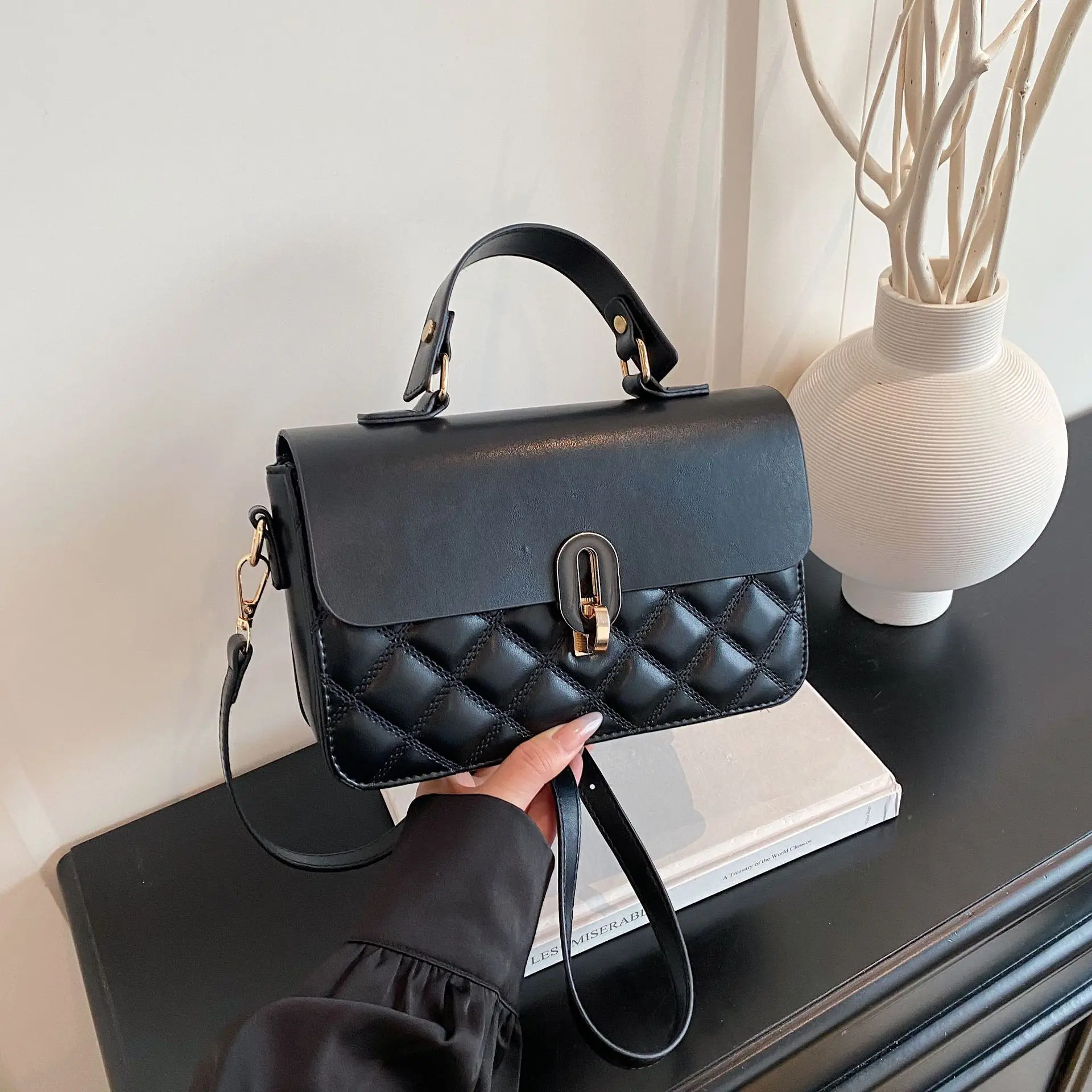 

2025 Luxury Womens Tote Bag, Genuine Leather Multi-way Shoulder Crossbody Purse Vintage Chic Large Capacity Work Bag for Office