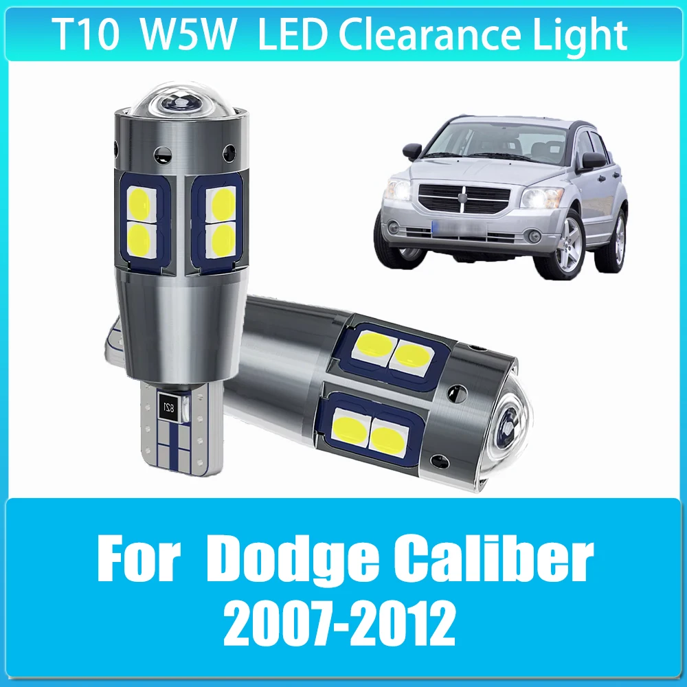 

2 x T10 W5W Clearance Lamp CANbus Width Light Bulb Super Bright for Dodge Caliber 2007 2008 2009 2010 2011 2012 Car Accessories