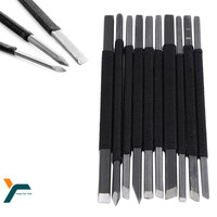 10Pcs Chisel Carving Stone Carving Cutter Stone Engraving Cutter Seal Stone Wood Carving Knife Set Woodworking Hand Tool Kit