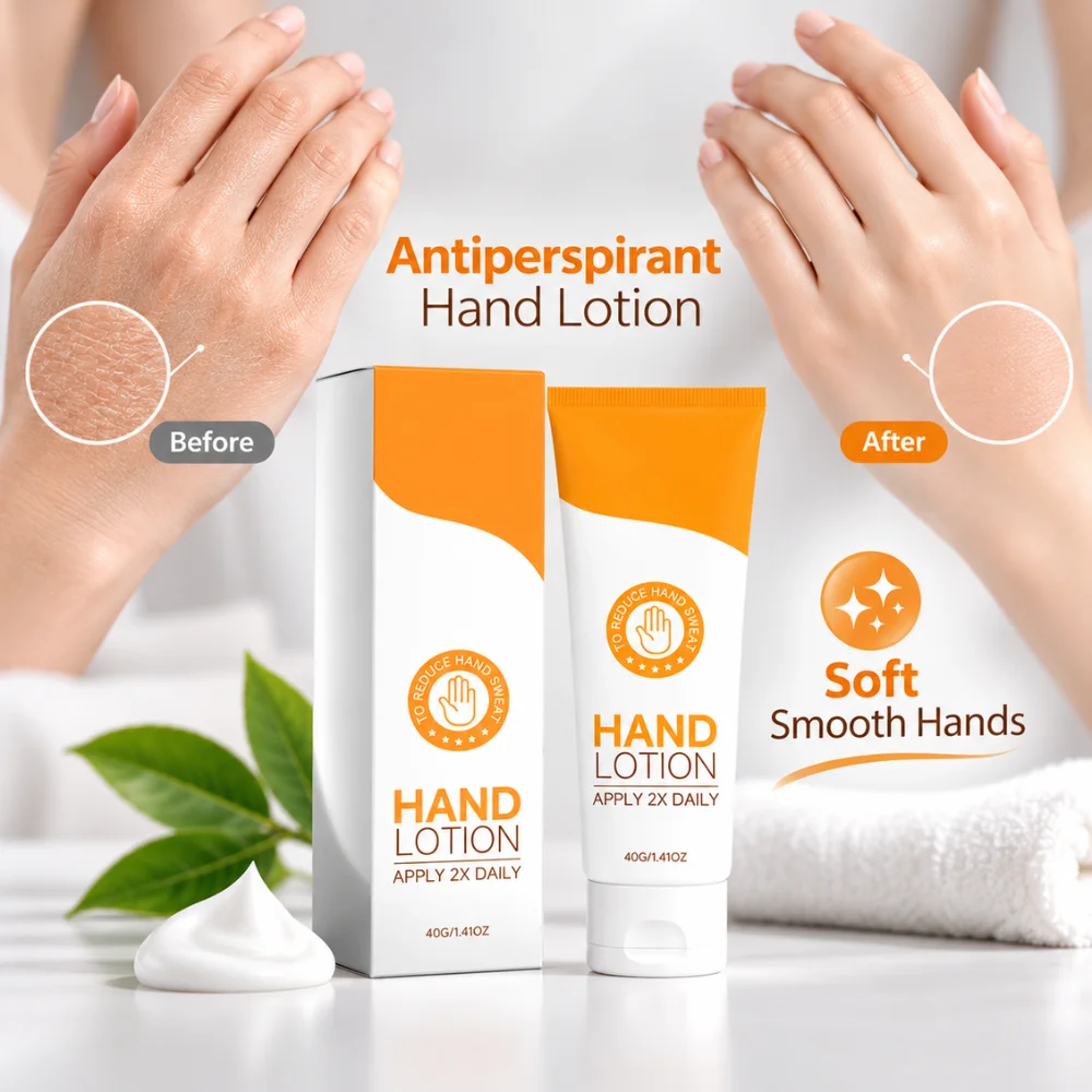40g Antiperspirant Hand Moisturizer With Glycerin And Allantoin Lightweight Cream For Palms Fingers And On The Go Use