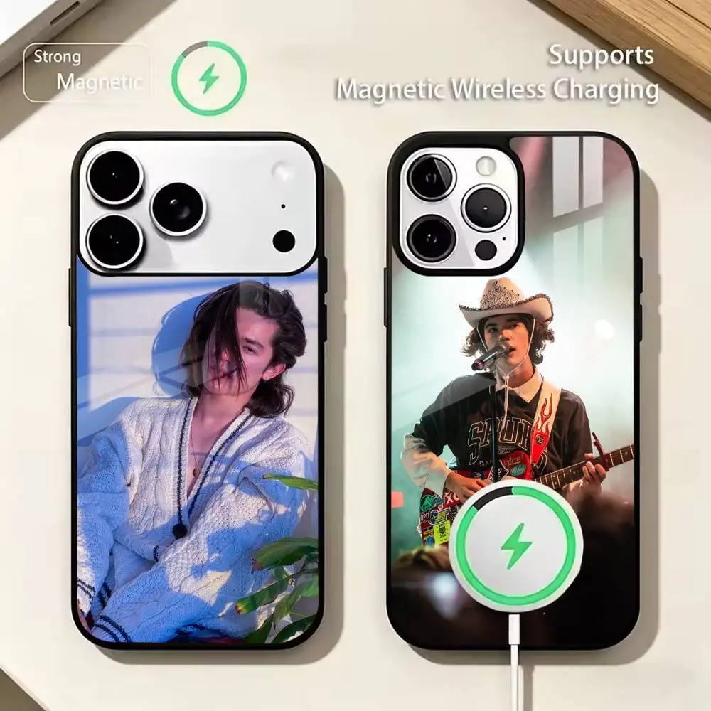 singer lyrical C-Conan G-Gray  Phone Case For iPhone12,13,14,15,16,17/18Pro Max Plus Wireless Charger Cover Funda