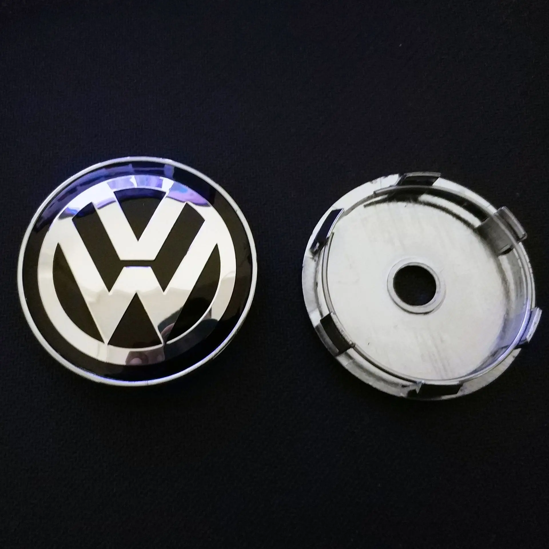 4 sztuki 60MM/63MM/68MM Kołpaki na koła samochodowe Logo Pokrywa do Volkswagen Passat b6 Golf 5 7 Santana Polo Rline Magotan Tiguan Gti