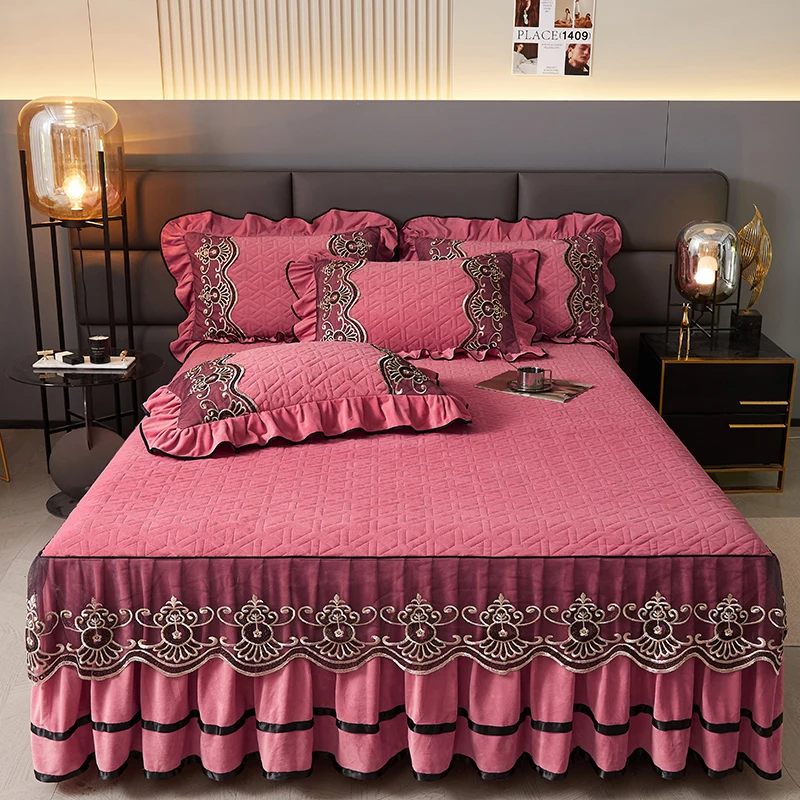 

Double Bedspread/bedspreads for double bed/bed skirt/Queen size bedspread/bed sheets set/King bedspread/Bed skirt/Free shipping