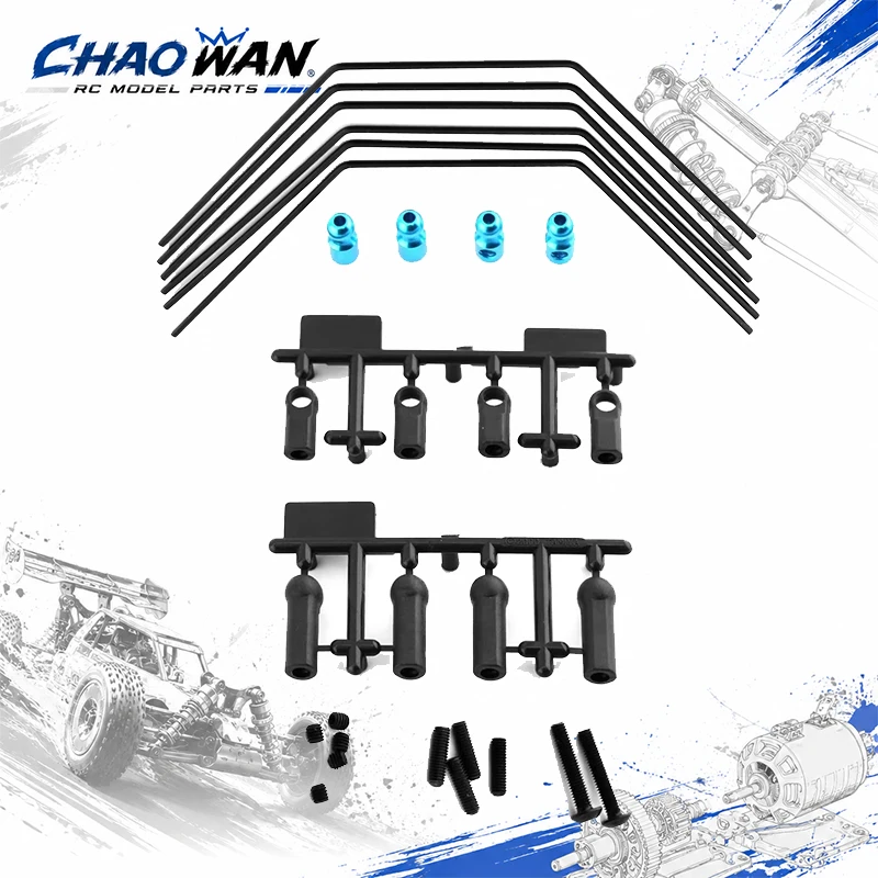Front Rear Anti-roll Bar Sway Bar Kit Stabilizer Set 3 Hardnesses 54514 for Tamiya XV01 XV01T PRO FF04 EVO 1/10 RC Car Upgrade