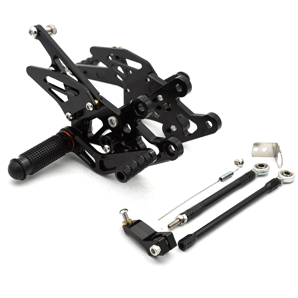 Aluminum Motorcycle Rear Set Footrests Footpeg Shift Gear Lever Foot Peg Pedal For Yamaha FZ1 FZ8 2006-2016