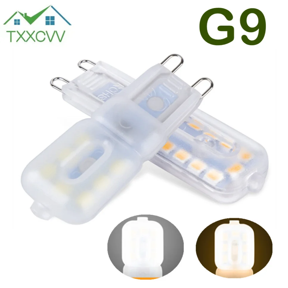 

TxxCvv G9 LED Light Dimmable bulb AC 220V 3W 5W SMD 2835 Spotlight For Crystal Chandelier Replace 20W 30W Halogen Lamp Lighting