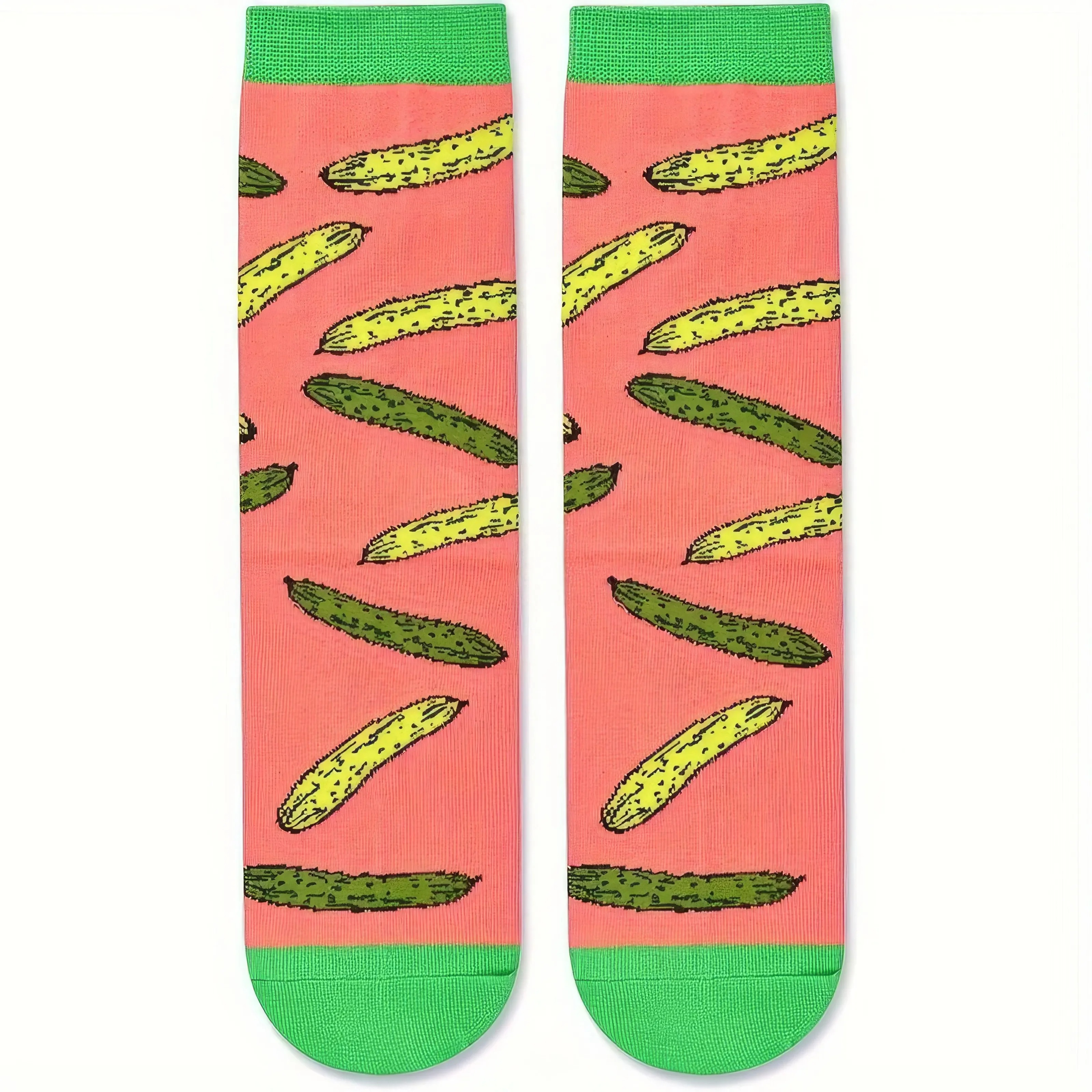 

2 Pairs of Retro Embroidered Kimchi Socks, Comfortable and Skin Friendly, with Fun Patterns, Paired with Autumn Casual Wear