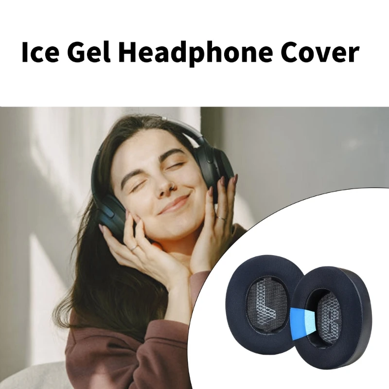 Almofadas ouvido gel resfriamento macio durável para fone ouvido LIVE500BTNC Capa ouvido para uso prolongado