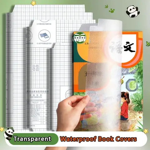 Bilashmart 10/30pcs Transparent Waterproof Book Covers – Diamond Frosted & Matte Self-Adhesive PVC Film for A4/16k/25k Books