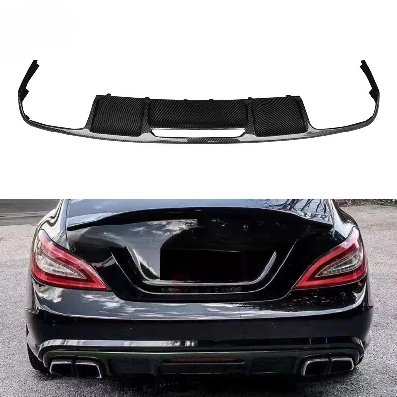 

Suitable For Mercedes-Benz CLS-Class W218 Carbon Fiber Rear Lip CLS63 AMG Bumper Tail Lip Diffuser Retrofit Surround