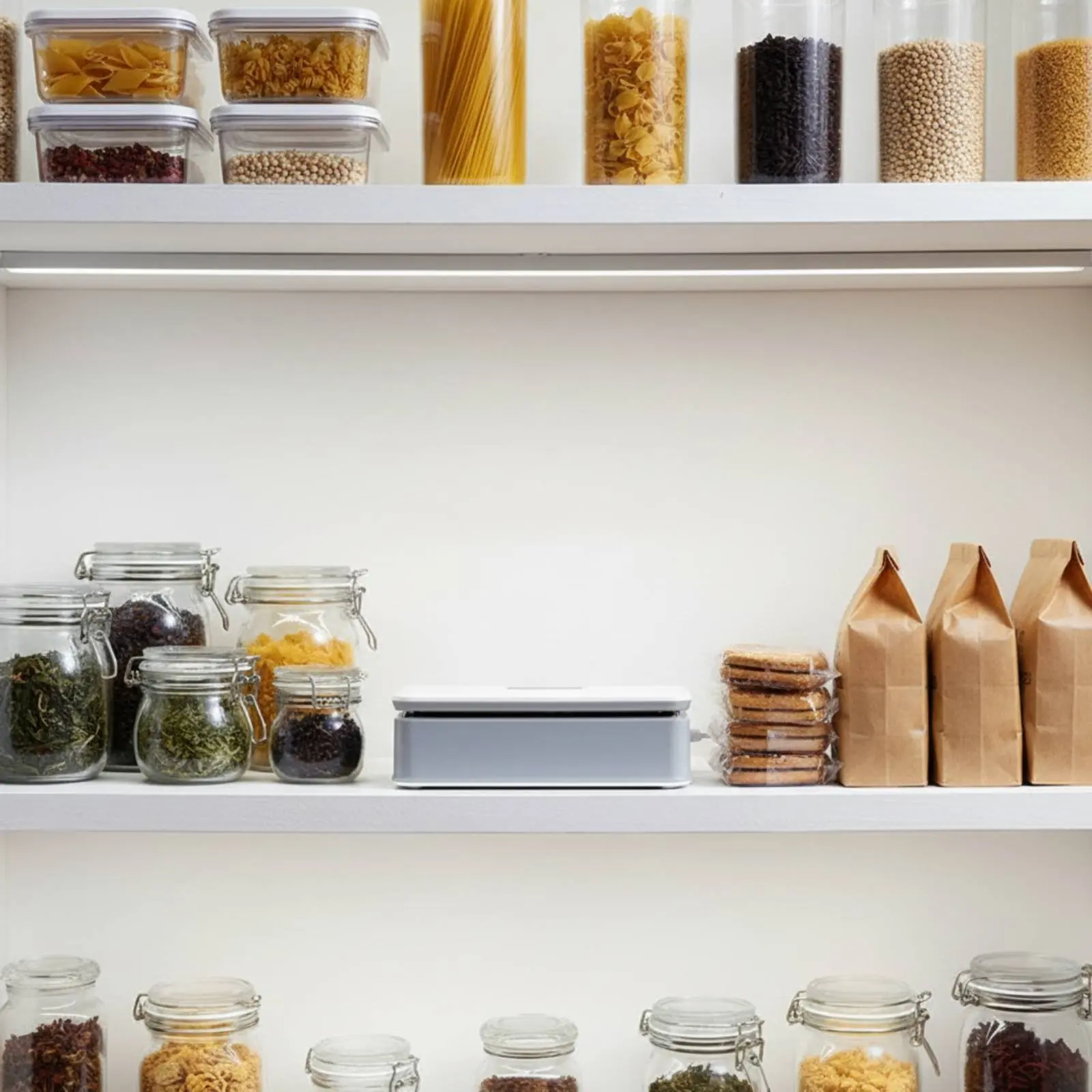 

Мини-термозапайщик для пакетов с клейкой основой, ручной запайщик пакетов с цифровым дисплеем, на батарейках, для сохранения свежести продуктов в путешествиях