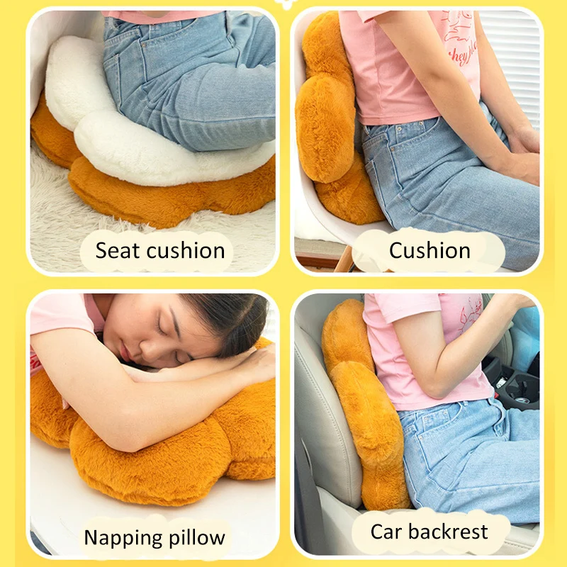 Cushion Flower Circular Shape Cloth With Soft Nap Office Classroom Chair Cushion Couch Pillow Bedroom Floor Winter Thick