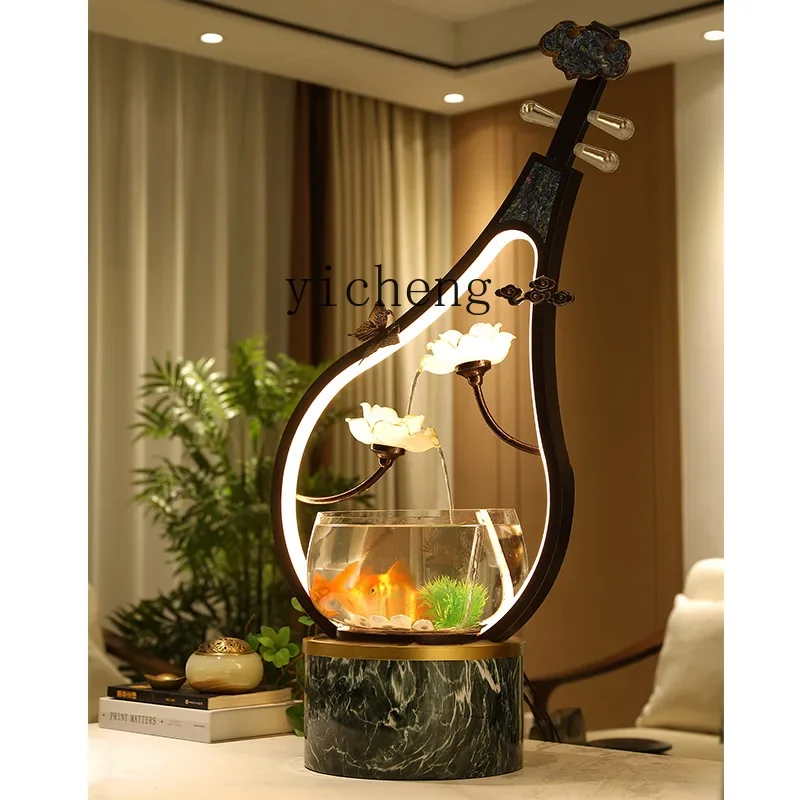Circulating Water Wealth Living Room Creative Ornament Office Desktop Miniature Landscape