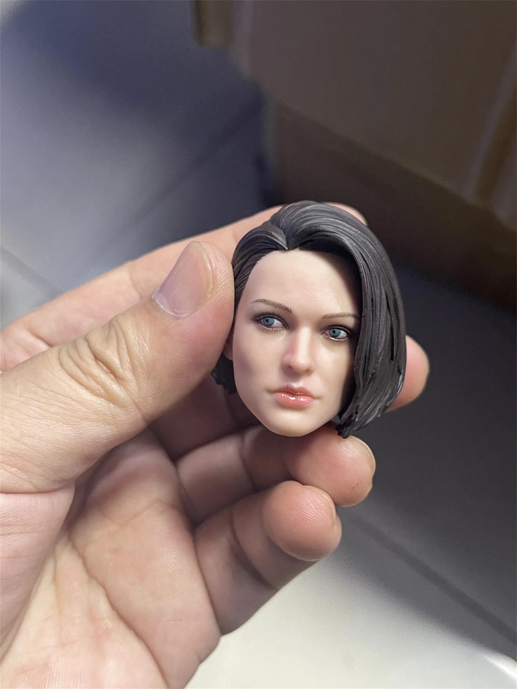 1/6 Scale Jill วาเลนไทน์หัว Sculpt Strabismus Ver. PVC Girl Head Model Fit สําหรับ 12 ''HT Action Figure