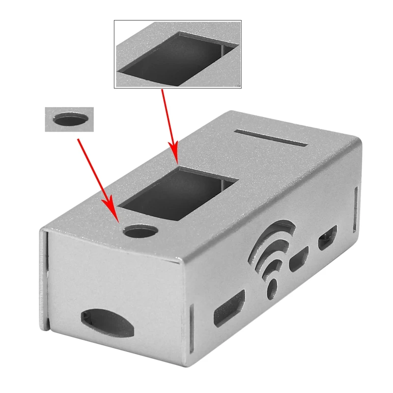 Aluminium behuizing voor MMDVM Hotspot Uitbreiding Rainsun Board Radiostation Wifi Voice Modem Raspberry Pi W