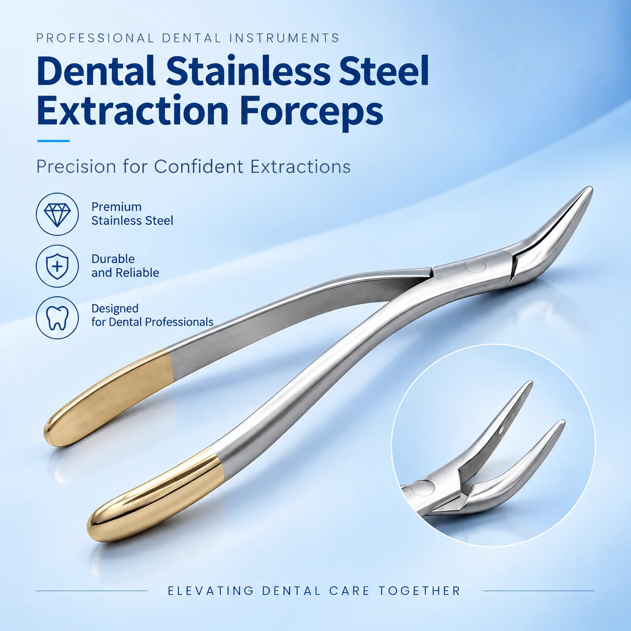 Extraction Forceps Stainless Steel Minimally Invasive Pliers Upper Lower Primary Teeth Broken Roots Dental Clinic Lab