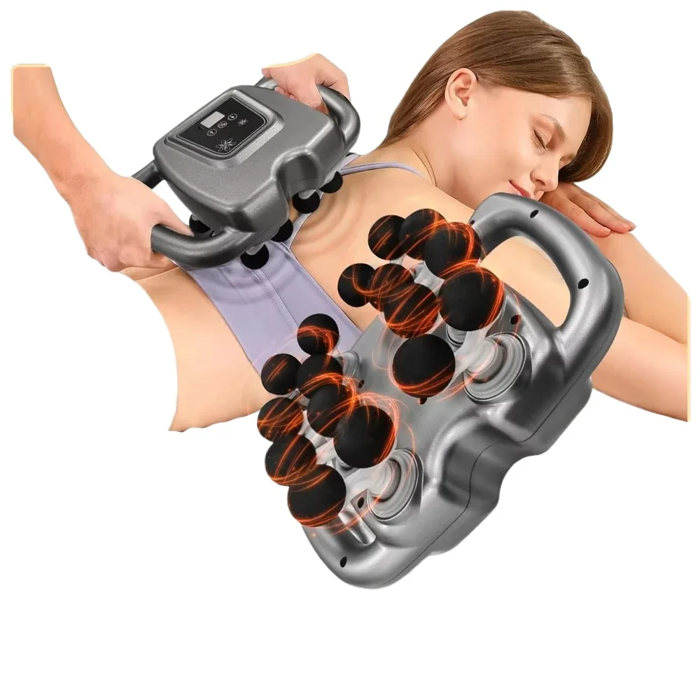 16/24 Heads Professional Fascia Gun High Frequency Muscle Massage Gun Neck Shoulder Waist Massage Relax Device