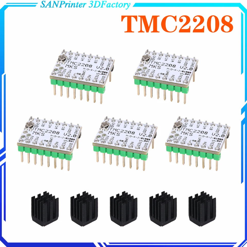 TMC2208 Stappenmotor Driver Controller Stepping Driver Module Tmc 2208 Implementeert 3d Printer Motor Onderdelen