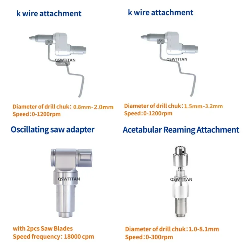 Bone Drill Attachment Saw Oscillating Saw Electric Multifunctional Drill for Trauma Power Tools Orthopedic Instruments