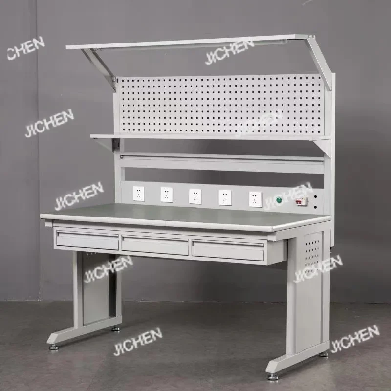Heavy-duty Anti-static Workbench Fitter Operation and Maintenance Table Stainless Steel Assembly Line Workshop Packing Table