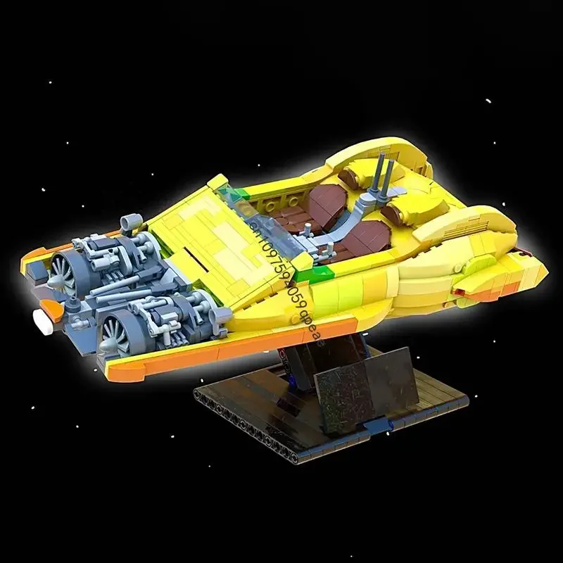 

New 894Pcs Famous Star Battle Movie Moc Xj-6 Airspeeder Model Custom Puzzle Diy Creative Ideas Kids Toys Christmas Birthday Gift